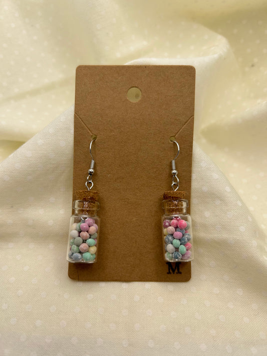 Colorful Bubble Gum Candy Jar Earrings