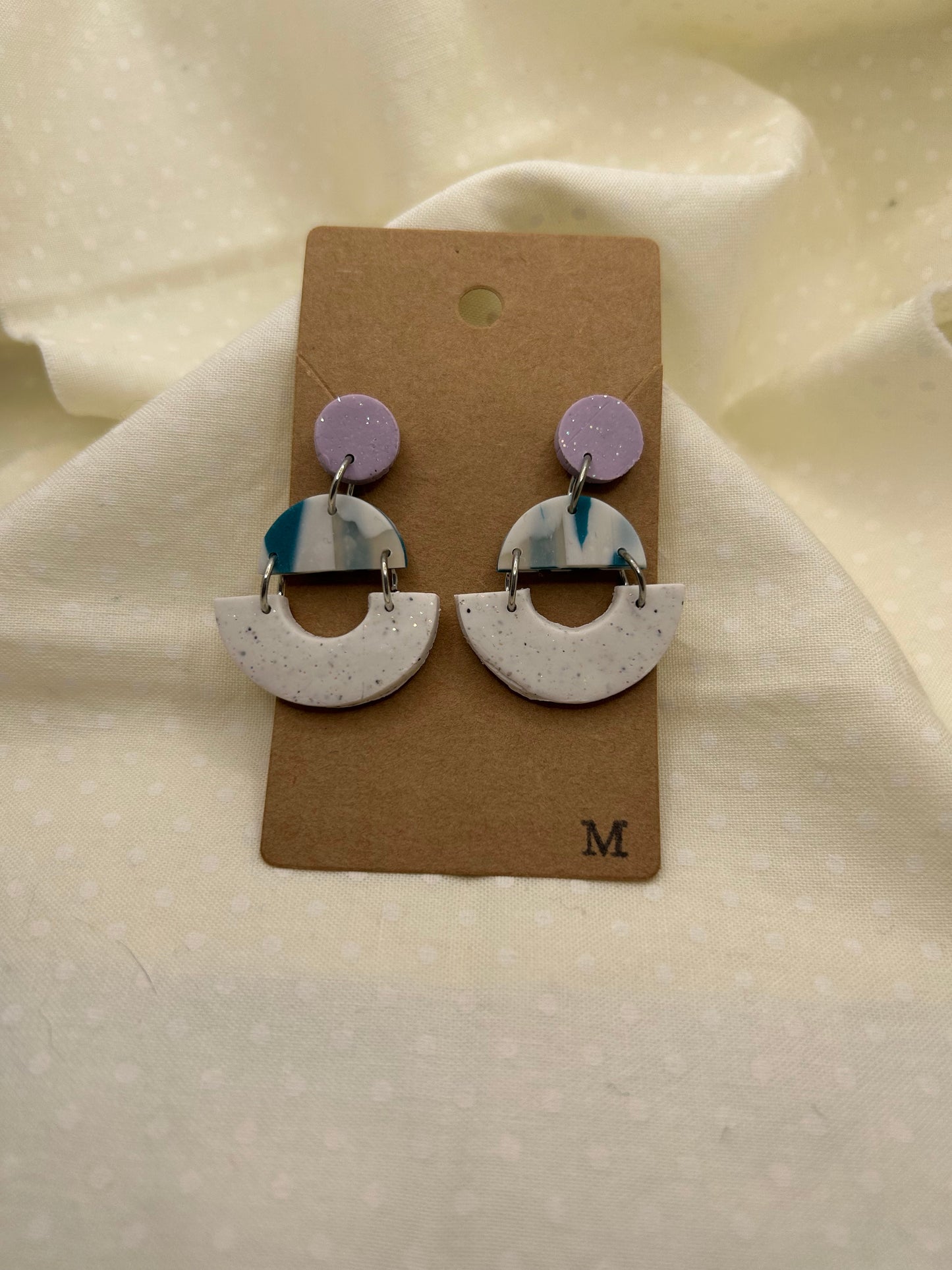 Purple & Teal Earrings