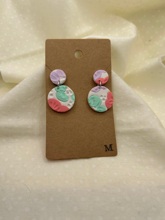 Pastel Spring Floral Earrings