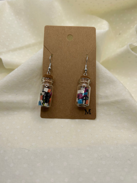 Licorice Candy Jar Earrings