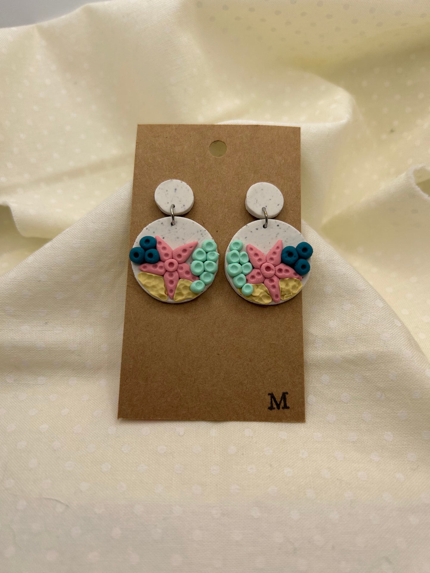 Colorful Pastel Coral Reef Earrings